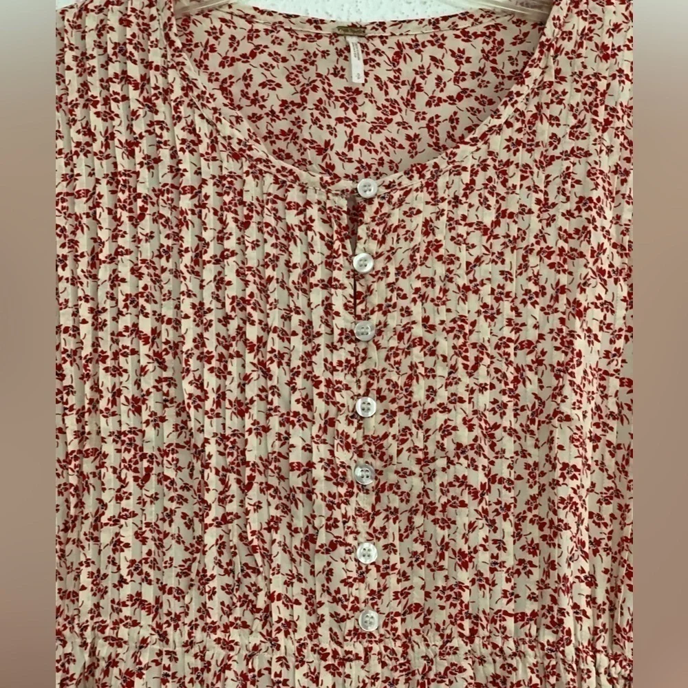Free People One Fine Day Mini Dress In Red Small